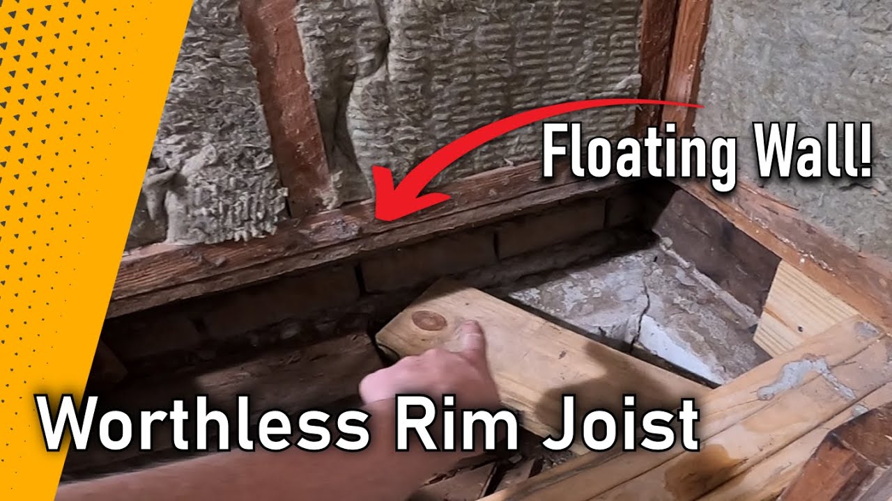 Replacing A Rotten Rim Joist