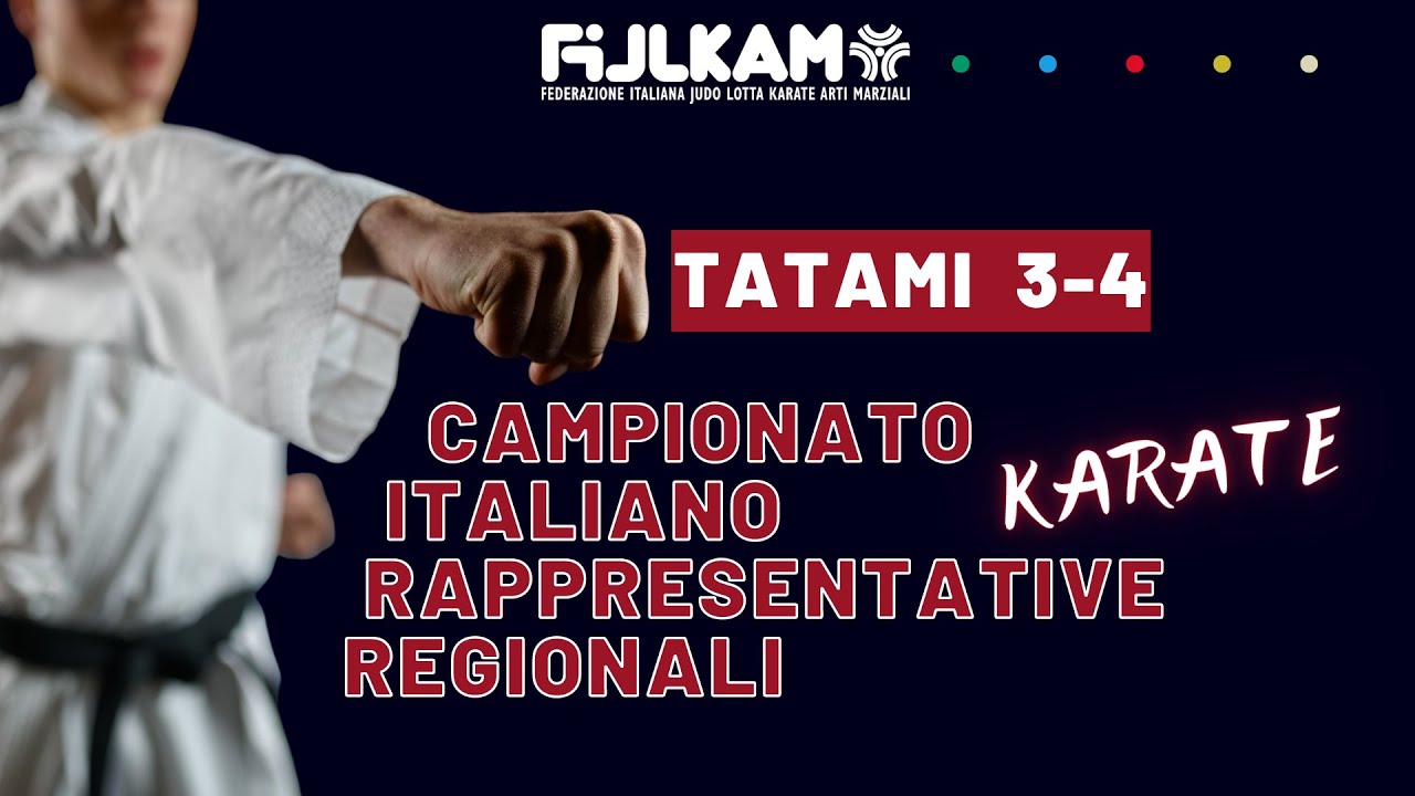 Karate - Campionato Italiano Rappresentative Regionali 2022 - Tatami 3/4