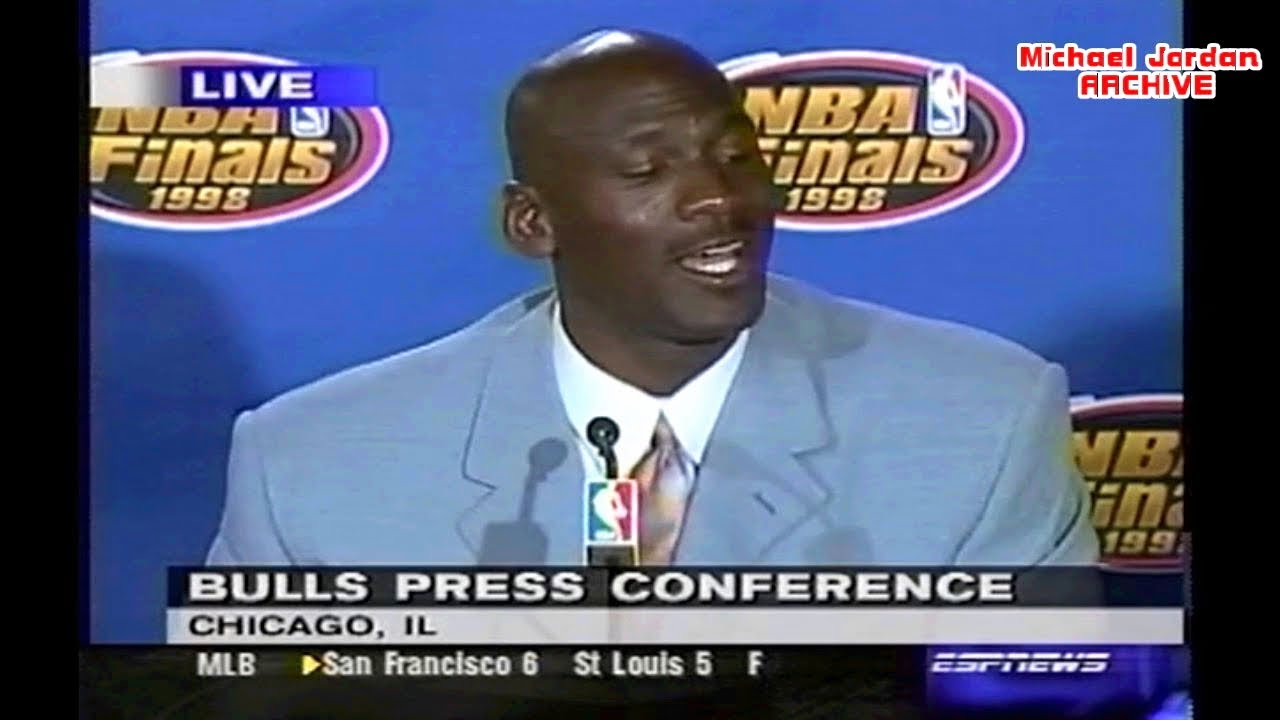 Michael Jordan 1998 NBA Finals Game 3 Press Conference! (42 Points Margin)
