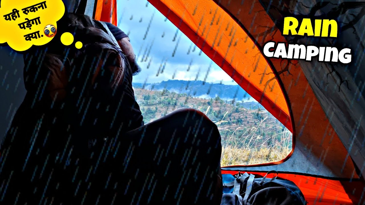 Rain Camping In Uttarakhand Mountain | Camping In India | Annu Camping