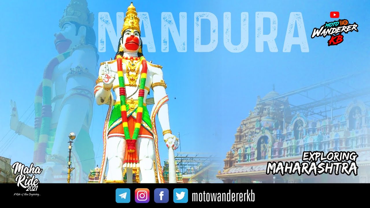 105 फ़ीट ऊँची हनुमानजी की प्रतिमा | Nandura Ke Hanuman | Maharashtra Ride 2021 | Moto Wanderer KB