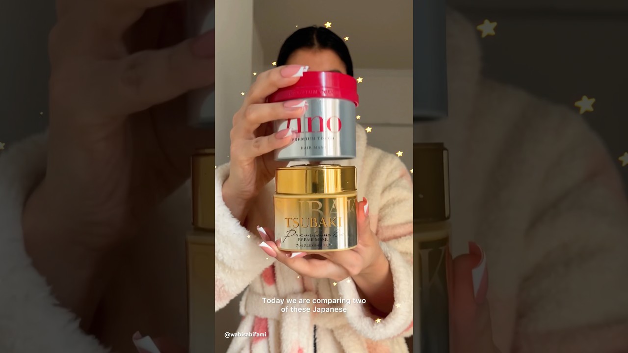 Маска для волос Fino против Tsubaki 💌 Какая из них лучше? #уходзаволосами #исследуйте #шорты #jbe...