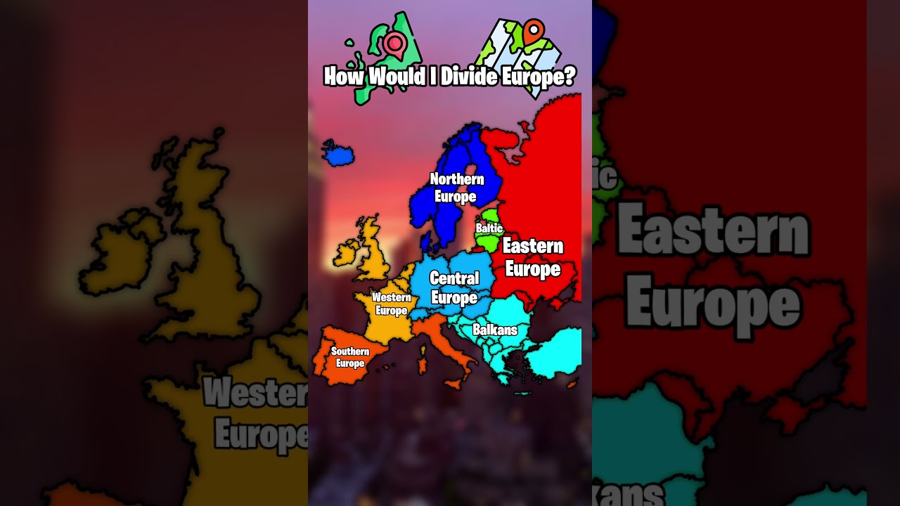 How Would I Divide Europe 🇪🇺? #geography #europe #map #maps #mapping #mapper #edit #education