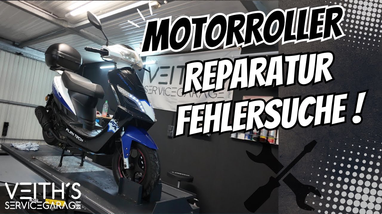 Motorroller 4-Takt  Fehlersuche Reparatur Wartung Ventile einstellen Teil 1