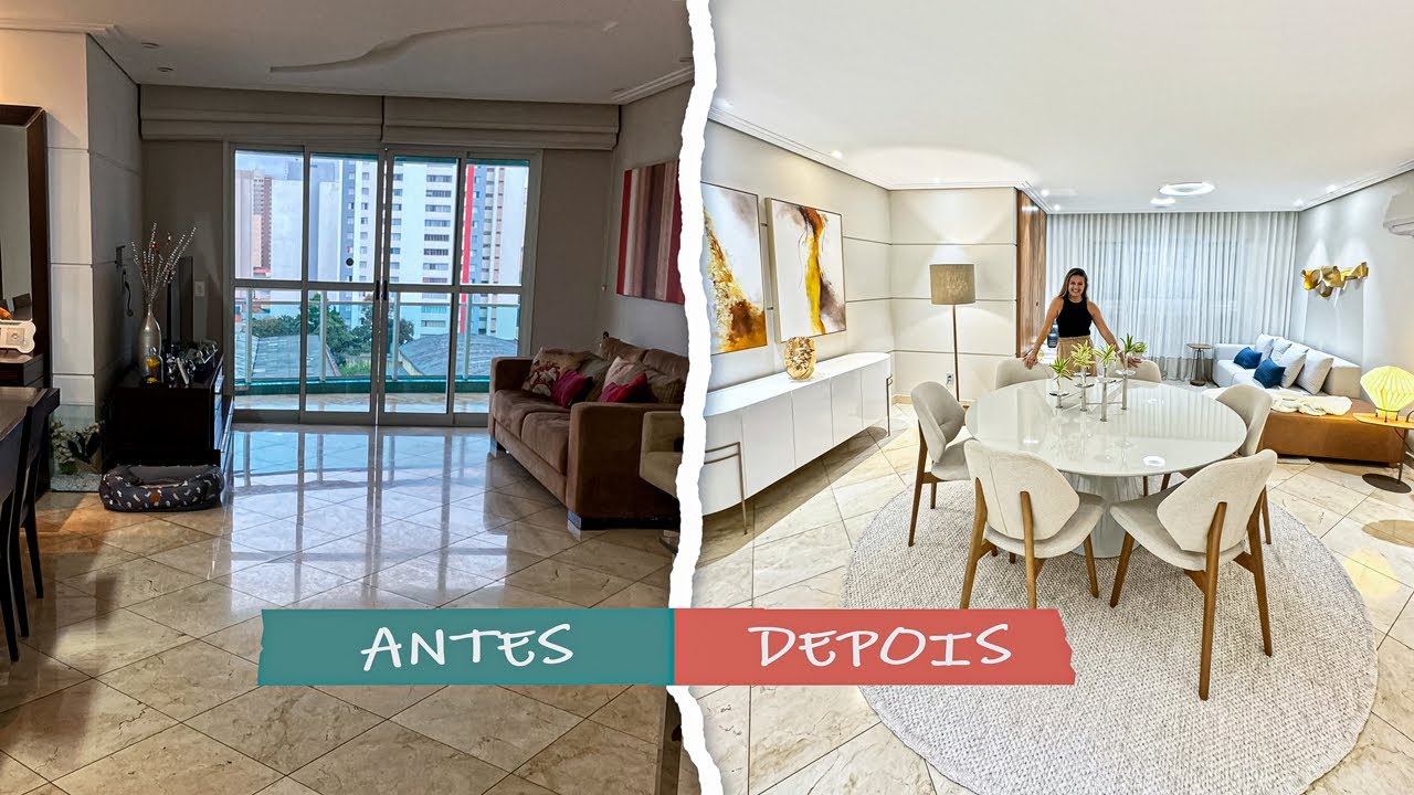 TRANSFORMAÇÃO IMPRESSIONANTE DE APARTAMENTO EM SÃO CAETANO-SP | Tour pela Decoração de Interiores