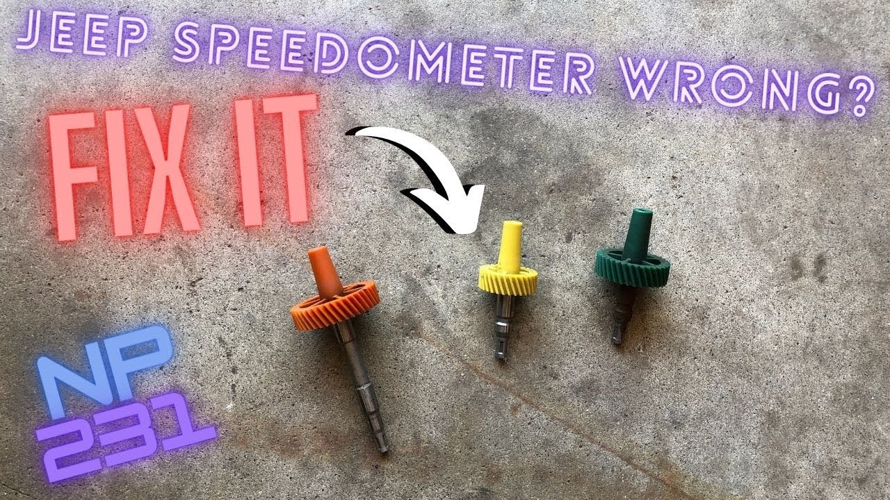 Fixing Speedometer after Tire or Gear ratio change - YJ - TJ - NP231