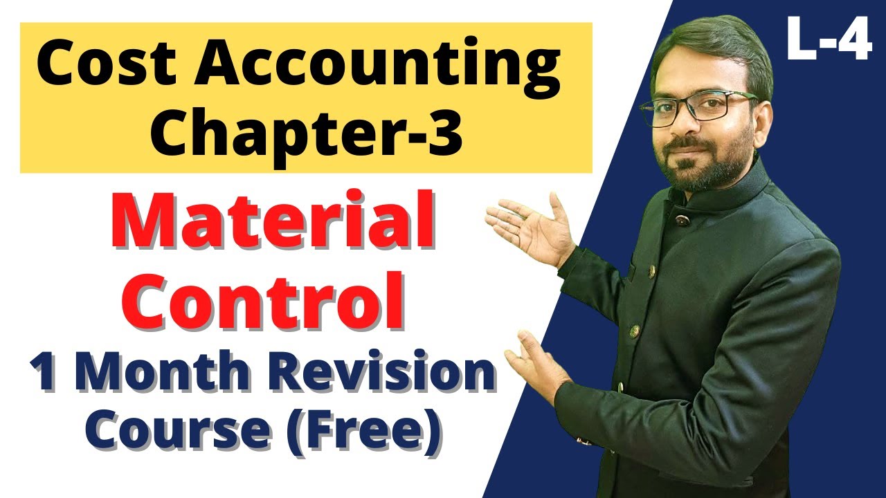 Material Control | Meaning,Techniques of Inventories Control | cost accounting b.com 2nd year