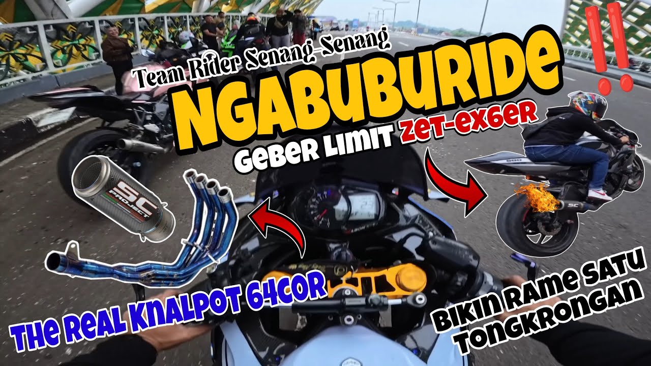 NGABUBURIT DI TEMPAT NGABERS‼️SATU TONGKRONGAN DIBIKIN RAME KETIKA ZX25R DAN ZX6R NGABUBURIT BARENG