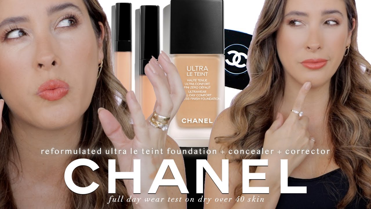 CHANEL ULTRA LE TEINT Foundation WEAR TEST + LONGWEAR CONCEALER & CORRECTOR NEW FORMULA +40 DRY SKIN