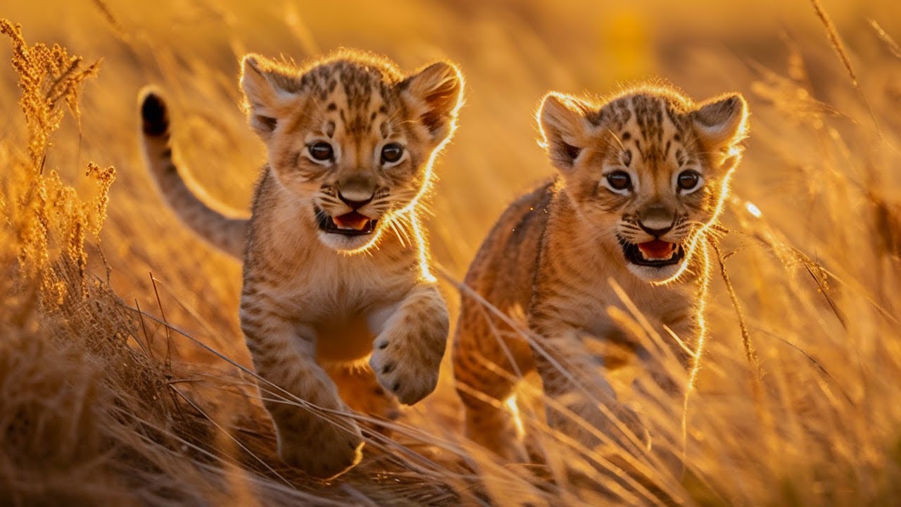Lion Cubs 4K ~ расслабляющая музыка, которая исцеляет стресс, беспокойство, депрессивные состояния,