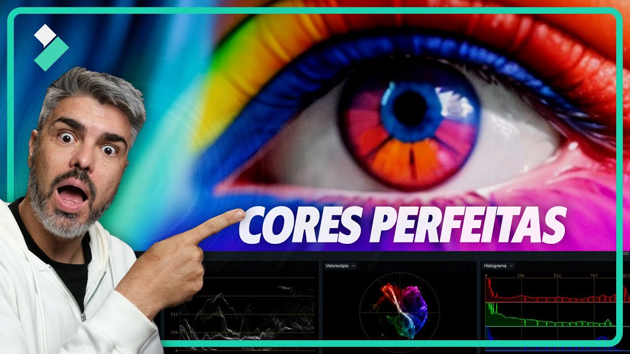 Como EDITAR as CORES do VÍDEO como um PROFISSIONAL! | NOVAS funções de CORREÇÃO de COR Filmora 13