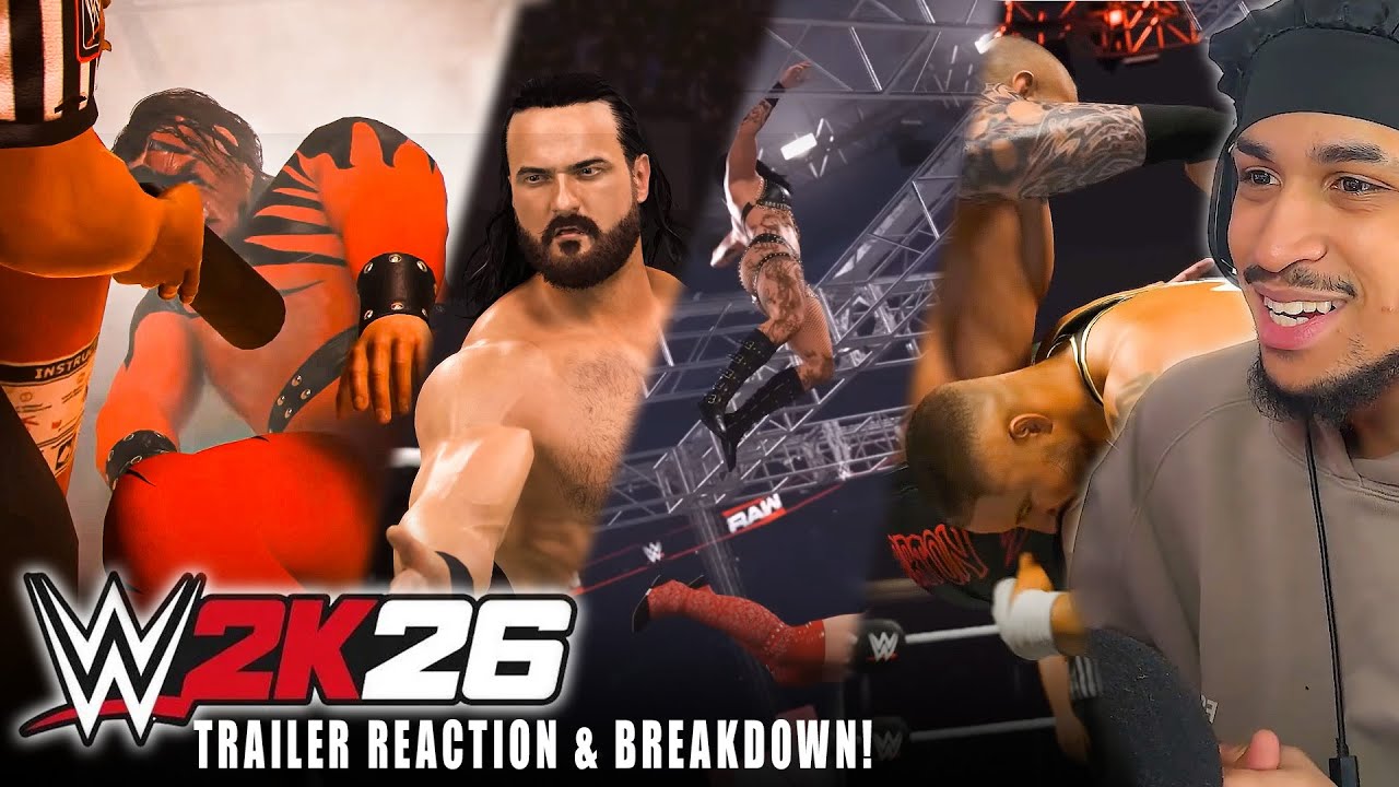 WWE2K26 GAMEPLAY TRAILER REACTION & COVER BREAKDOWN!