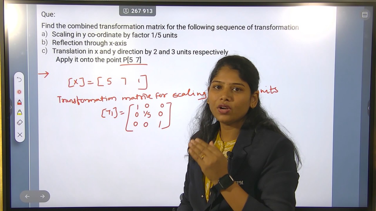 Two-Dimensional Transformation|| Computational geometry|| 2D Transformation|| Prof Nikita Ugale