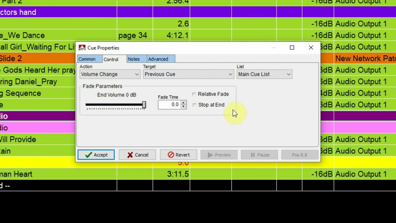 Multiplay Tutorial 5 - Control Cues