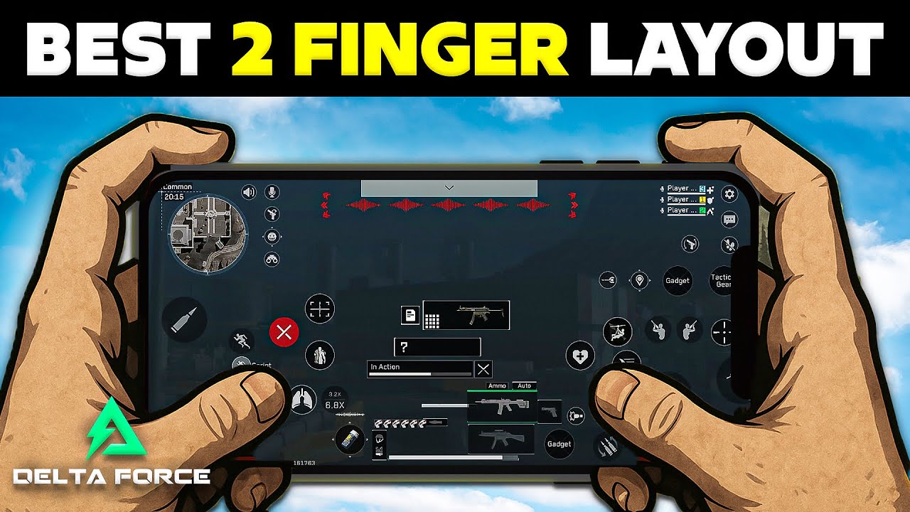 The BEST 2 FINGER CONTROL LAYOUT in Delta Force Mobile