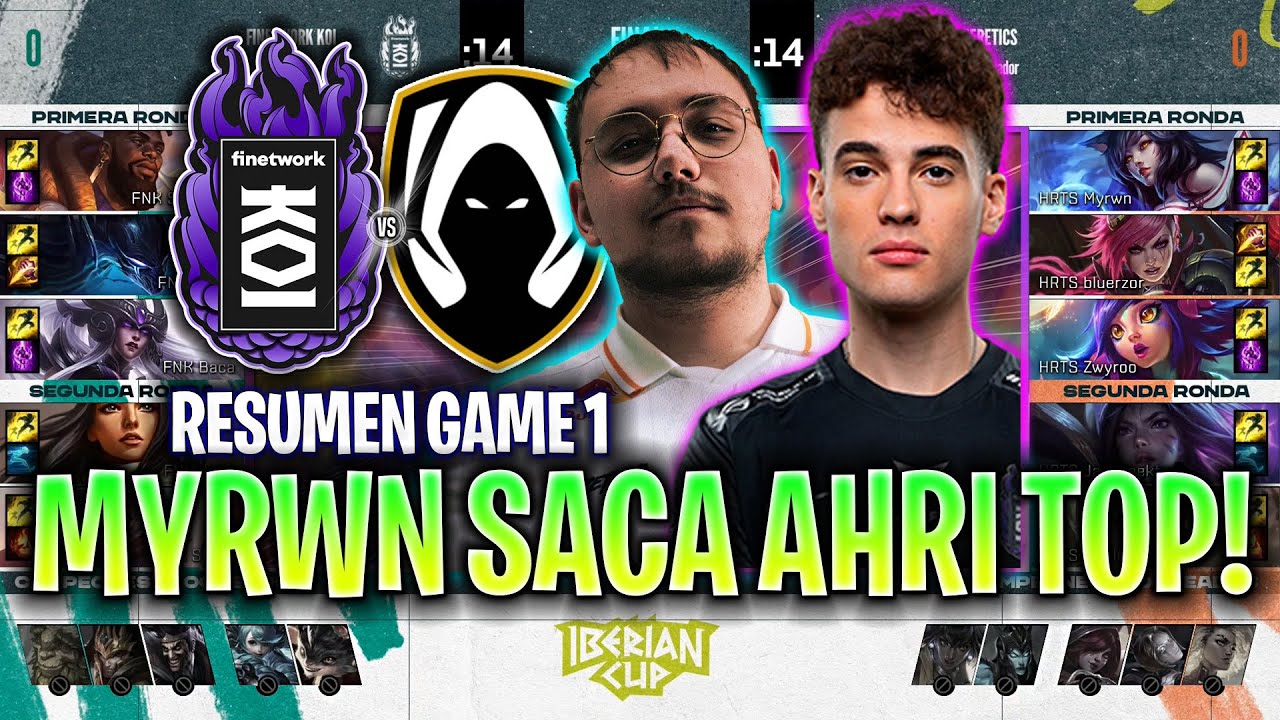 MYRWN SACA AHRI TOP EN LA GRAN FINAL! *ÉPICO* | KOI vs HRTS Game 1 RESUMEN FINAL IBERIAN CUP 2023