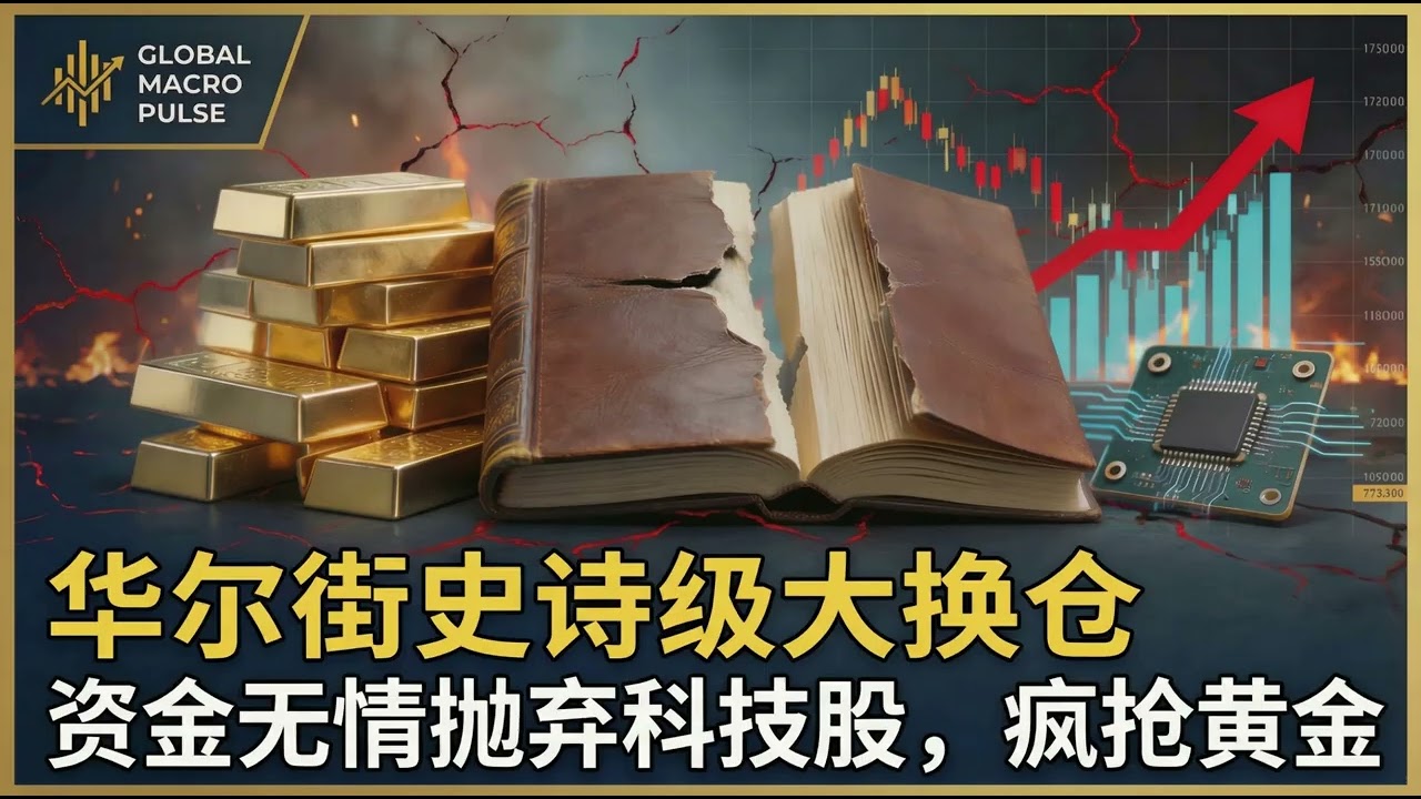 资金大逃亡！黄金遭疯抢突破历史天价，华尔街为何无情抛弃科技股？
