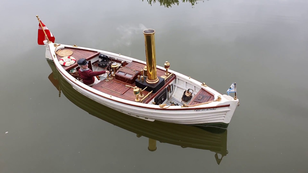 Amazingly detailed RC model 'steam' boat. Miss ADA Old Smokey