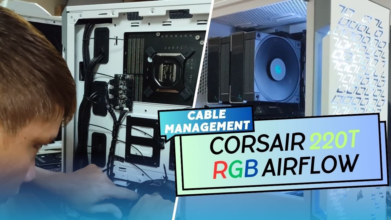 🤔 How I Cable Manage CORSAIR 220T RGB AIRFLOW (Time-lapse) | PCCM-51