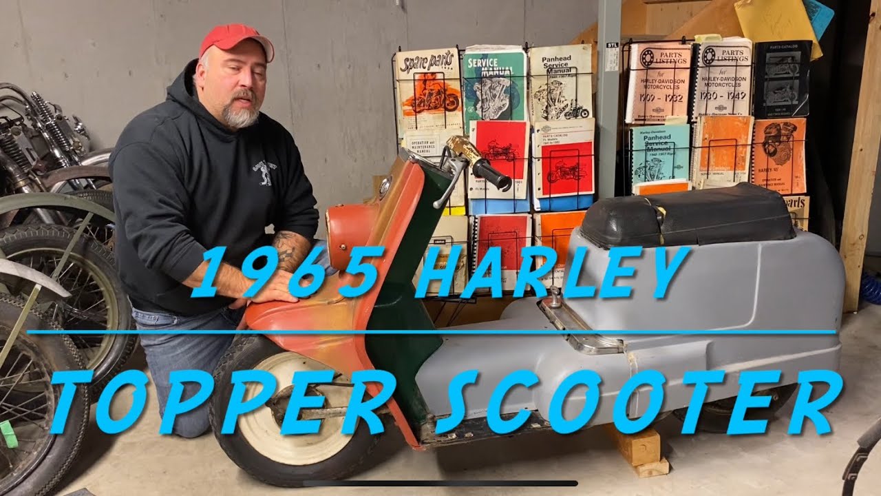 1965 HARLEY DAVIDSON TOPPER SCOOTER AND ITS UNIQUE FEATURES. #motorcycle #vintage #scooter #rare #mc