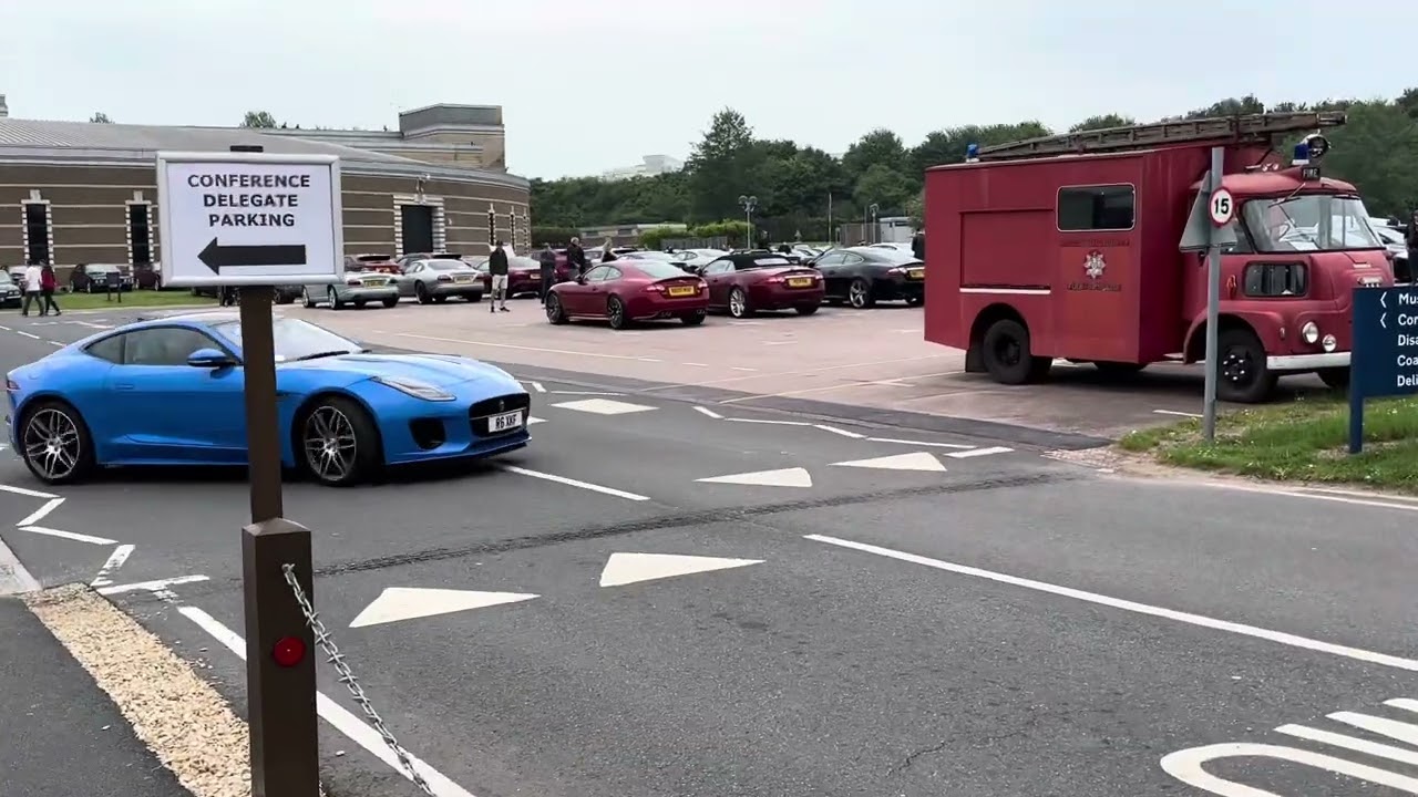 Jags leaving the Supercharged Saturday Meet! Jaguar Breakfast Club