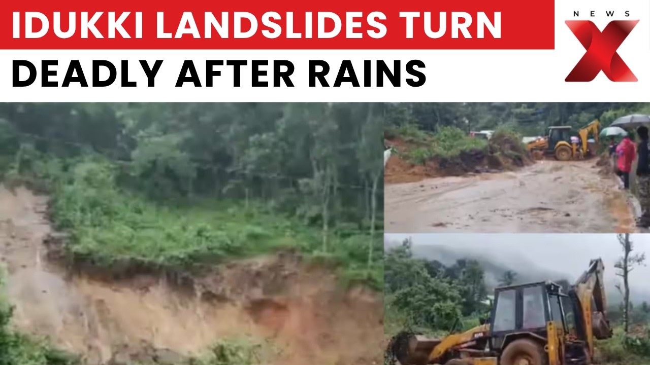 Idukki Landslide: One Dead, Another Trapped as Heavy Rain Triggers Widespread Damage | NewsX