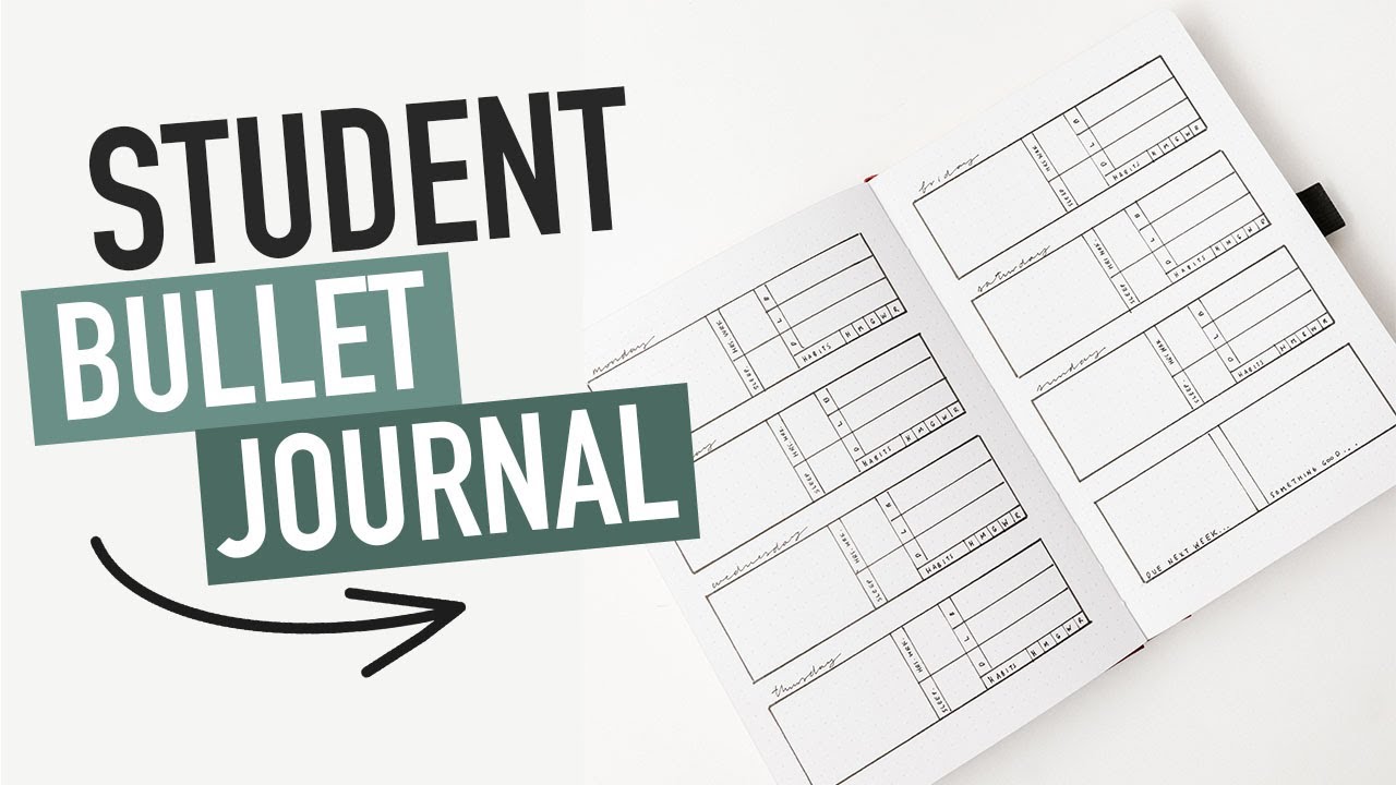 Bullet Journaling FOR STUDENTS | back-to-school planner for online work