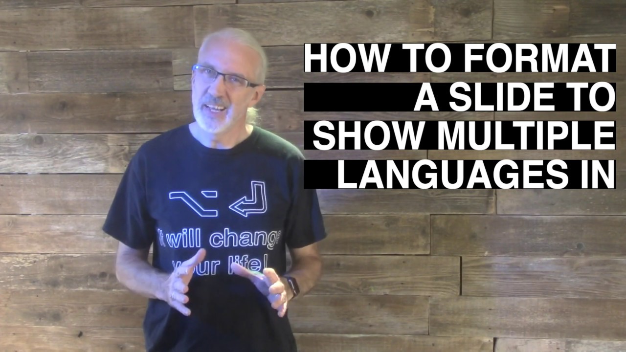 How to format slides for multiple languages in ProPresenter 6