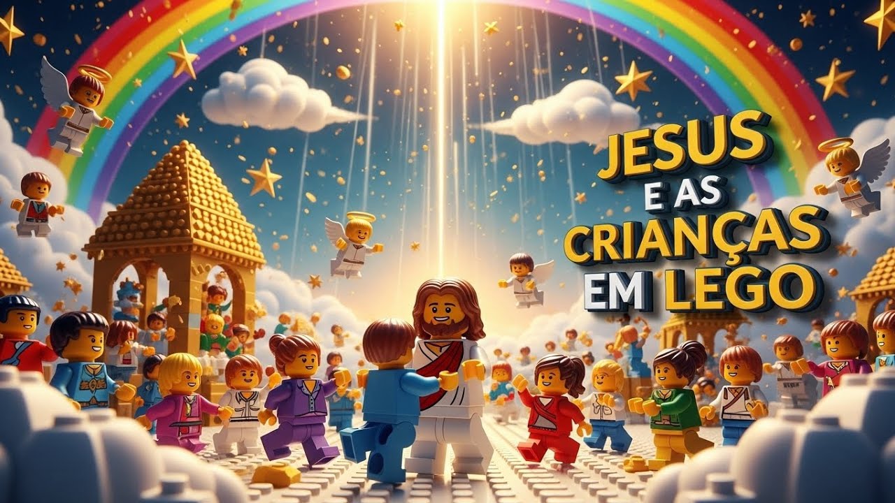 JESUS E AS CRIANÇAS NO REINO DOS CÉUS EM LEGO | BIBLIA DE LEGO
