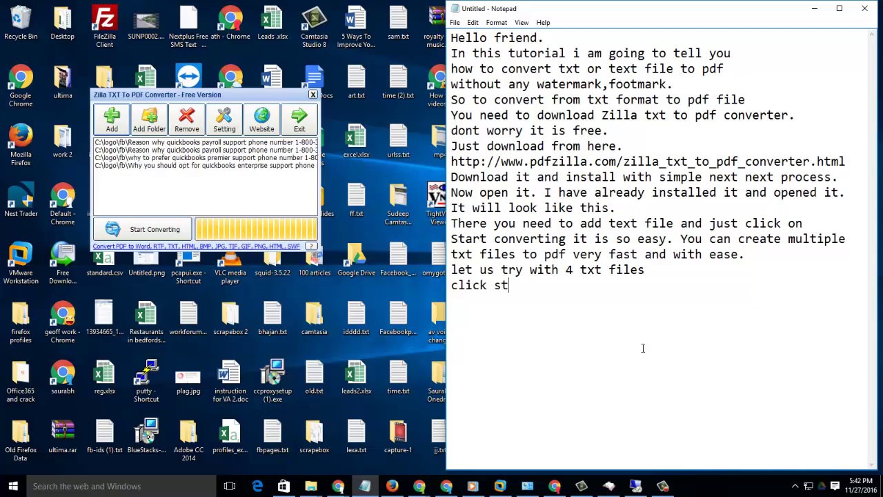 How to convert txt to pdf file freeware