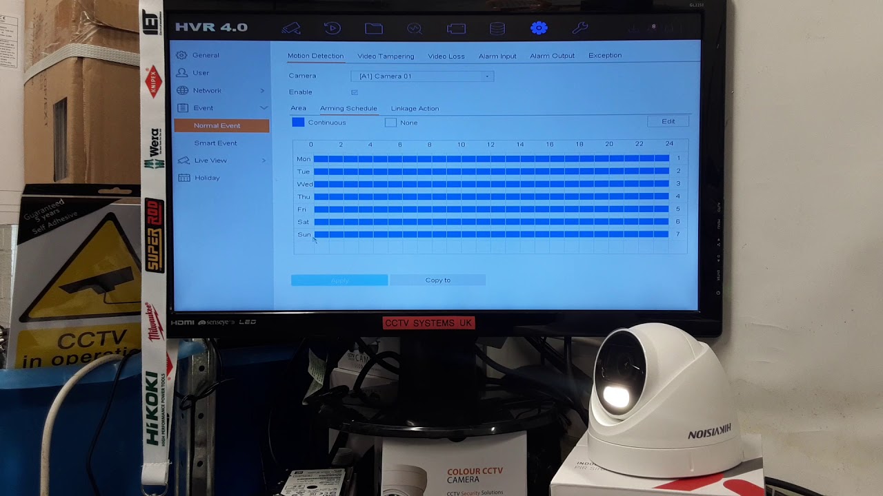 Hikvision ColorVu 'Colour View' Motion Detection Setup