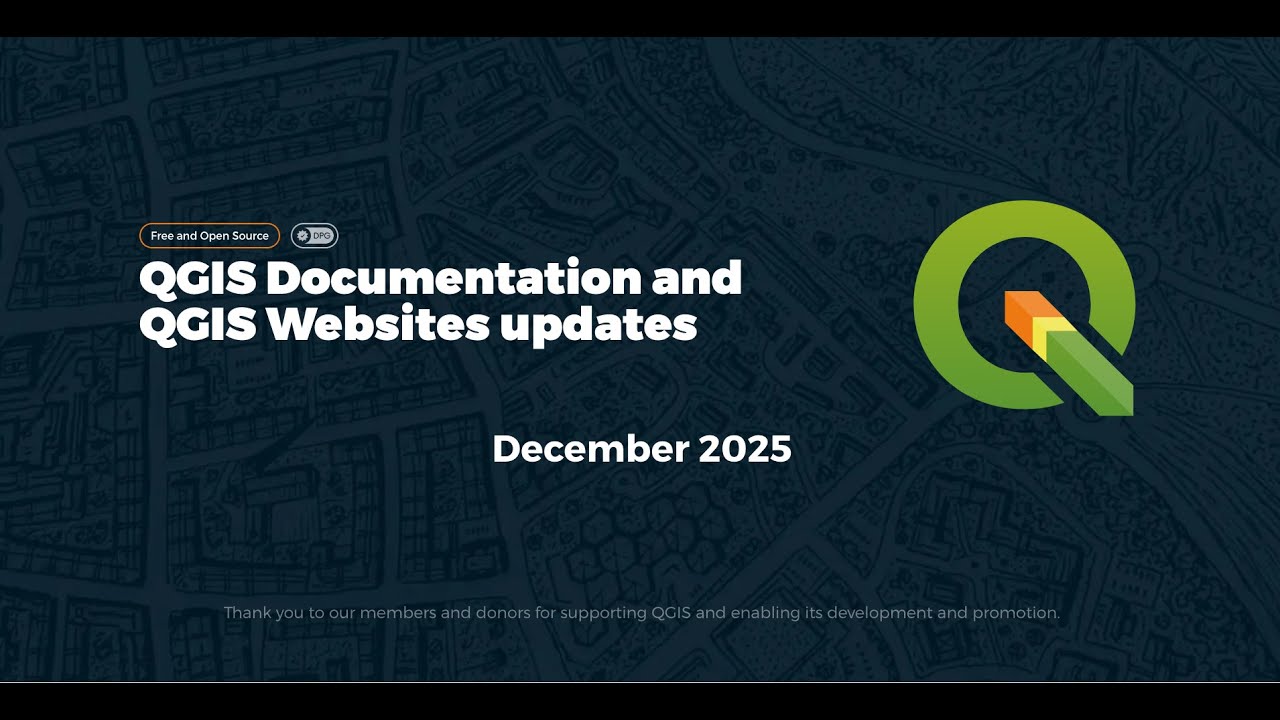 Обновления документации и веб-сайтов QGIS — декабрь 2025 г.