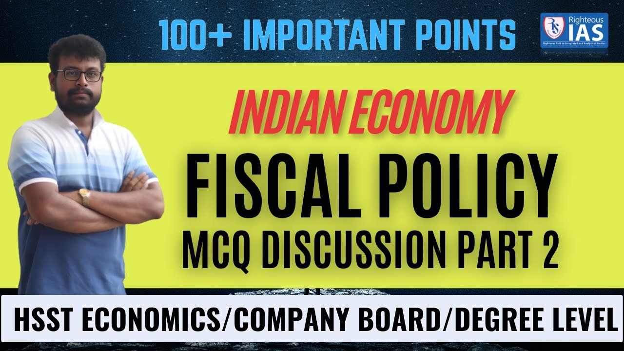 HSST Economics- Fiscal Policy MCQs Explained | Crack Economy Questions- Malayalam