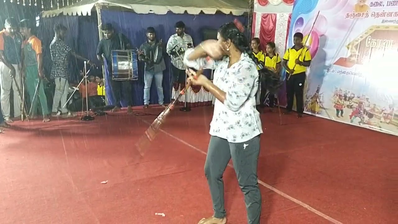 கலை பண்பாட்டுத்துறை சார்பில் கோடை விழா // சிலம்பம் குத்து வரிசை கலை நிகழ்ச்சி
