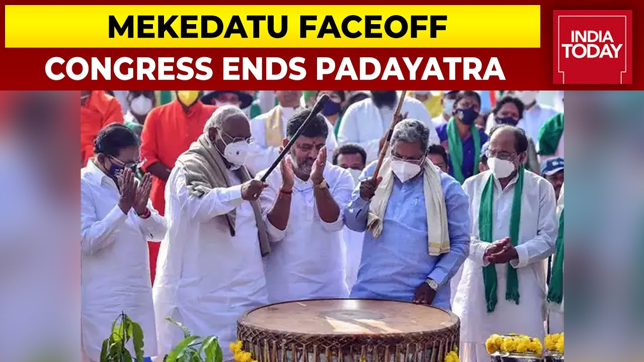 Karnataka Congress Ends Pandemic Padayatra After Massive Outrage: Mekedatu Faceoff