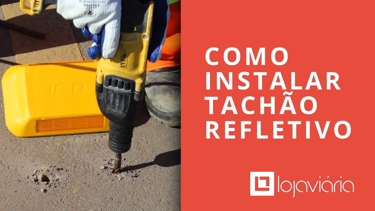 Como instalar Tachão Refletivo #tachão #sinalização
