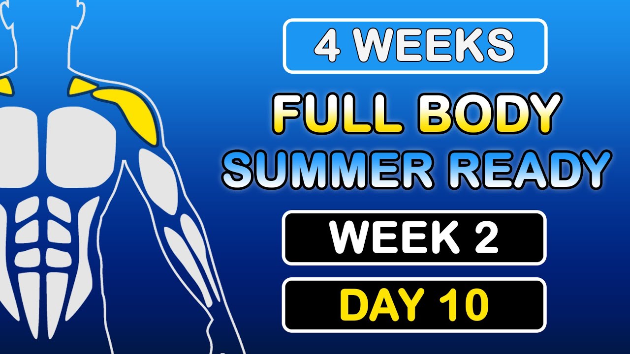 Shoulders workout at Home – Day 10 of the Summer Ready Beginner Program
