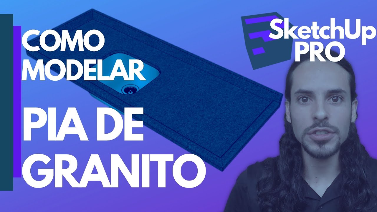 SketchUp Pro - Pia de Granito - Cozinha