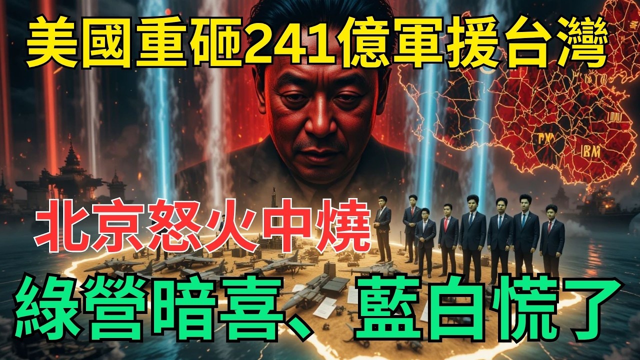 習近平徹底「崩潰」了？美國241億武器猛送台灣！國民黨民眾黨臉都綠了！韓國破天荒道歉！