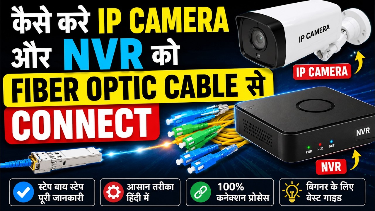 Fiber Optic Cable MADE EASY Connect IP Camera to NVR in 2025? | Ethernet to Fiber Converter