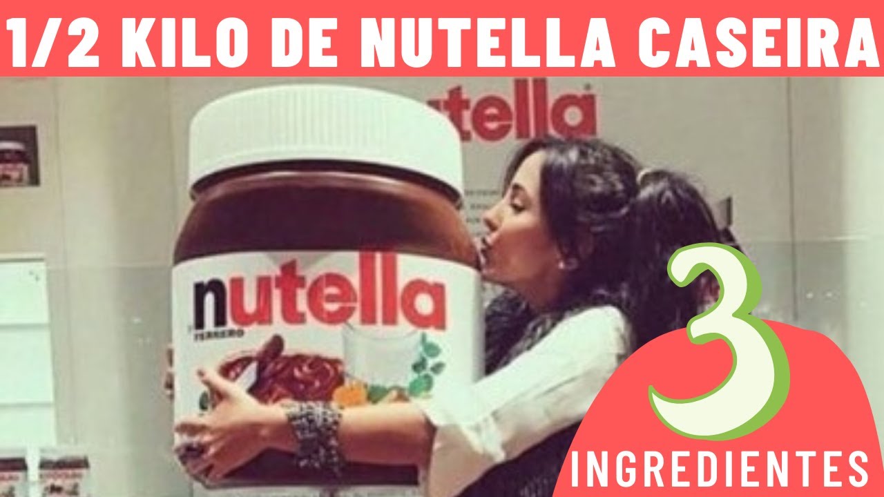 Como fazer NUTELLA CASEIRA - Receita rende mais de MEIO QUILO