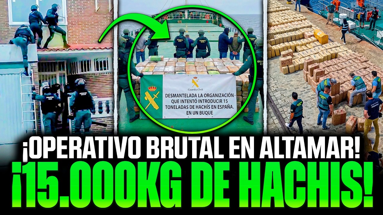 🚨¡¡IMPACTANTE!! REVIENTAN EL MAYOR ALIJO DE HACHÍS… LA GUARDIA CIVIL FRENA 15 TONELADAS EN ESPAÑA