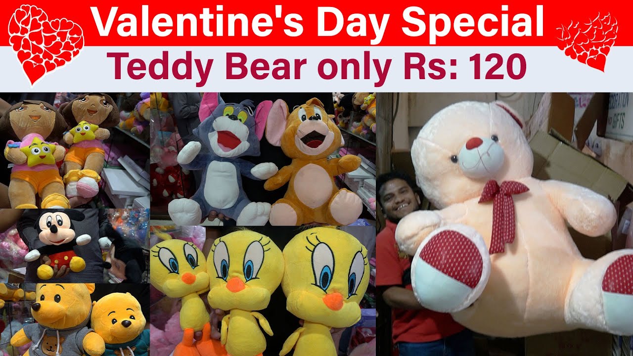 Teddy Bear only Rs: 120 | Valentine's Day Special | Biggest Toys Wholesaler | Best toys Shop
