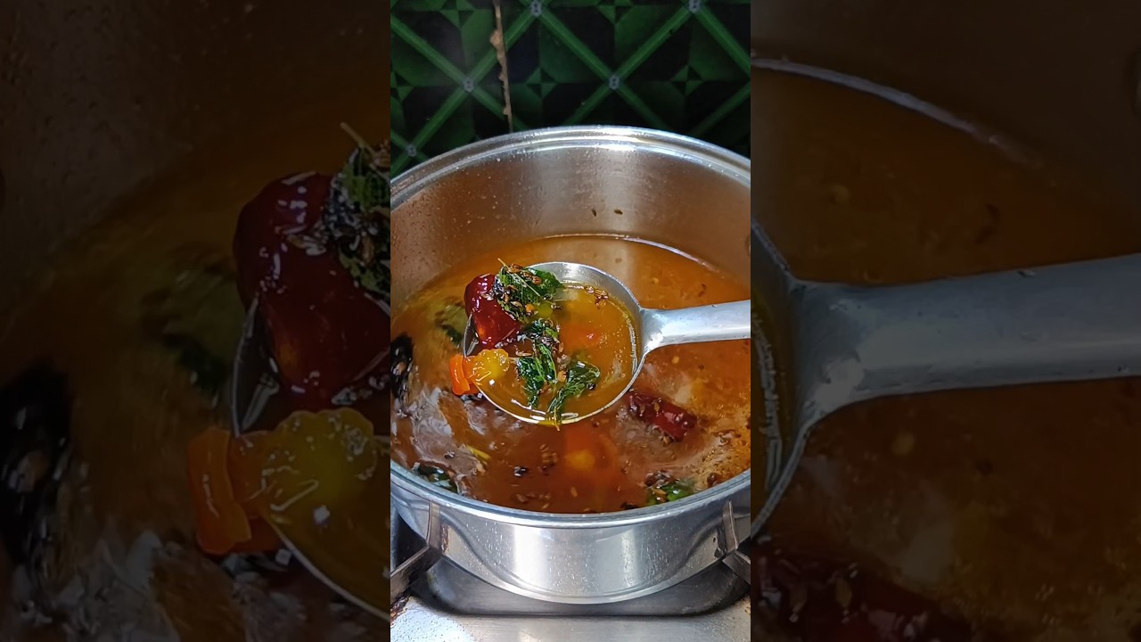 Simple and tasty tomato and tamarind rasam