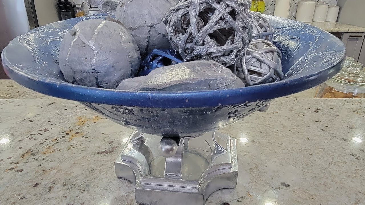 Thrifted vs Styled ~ Pedestal Bowl Makeover ~ Thrift Store Finds