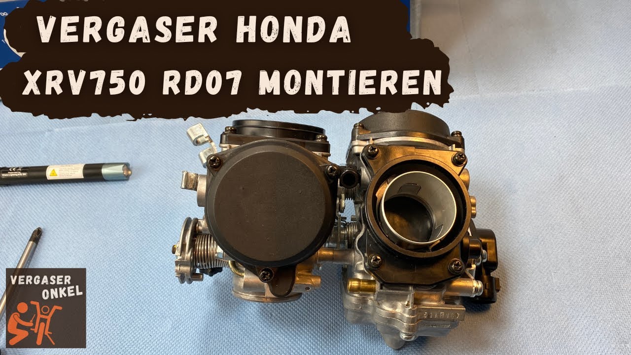 Vergaser Honda XRV750 RD07 Africa Twin ab 93 montieren, ausführlich erklärt vom Vergaseronkel