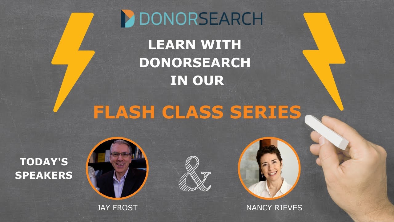 Flash Class: Streamline Major Gift Fundraising - 4 Areas of Focus to Achieve Success