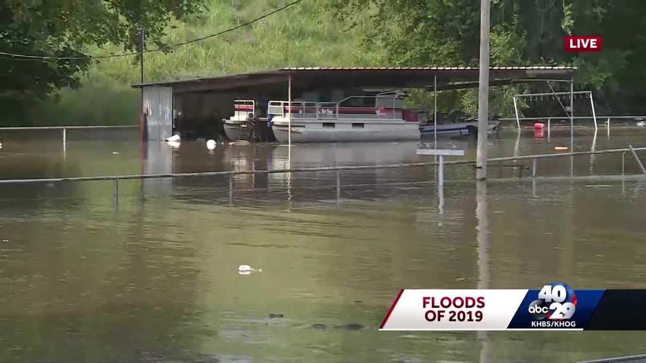 Evacuations in Webbers Falls as Arkansas River rises