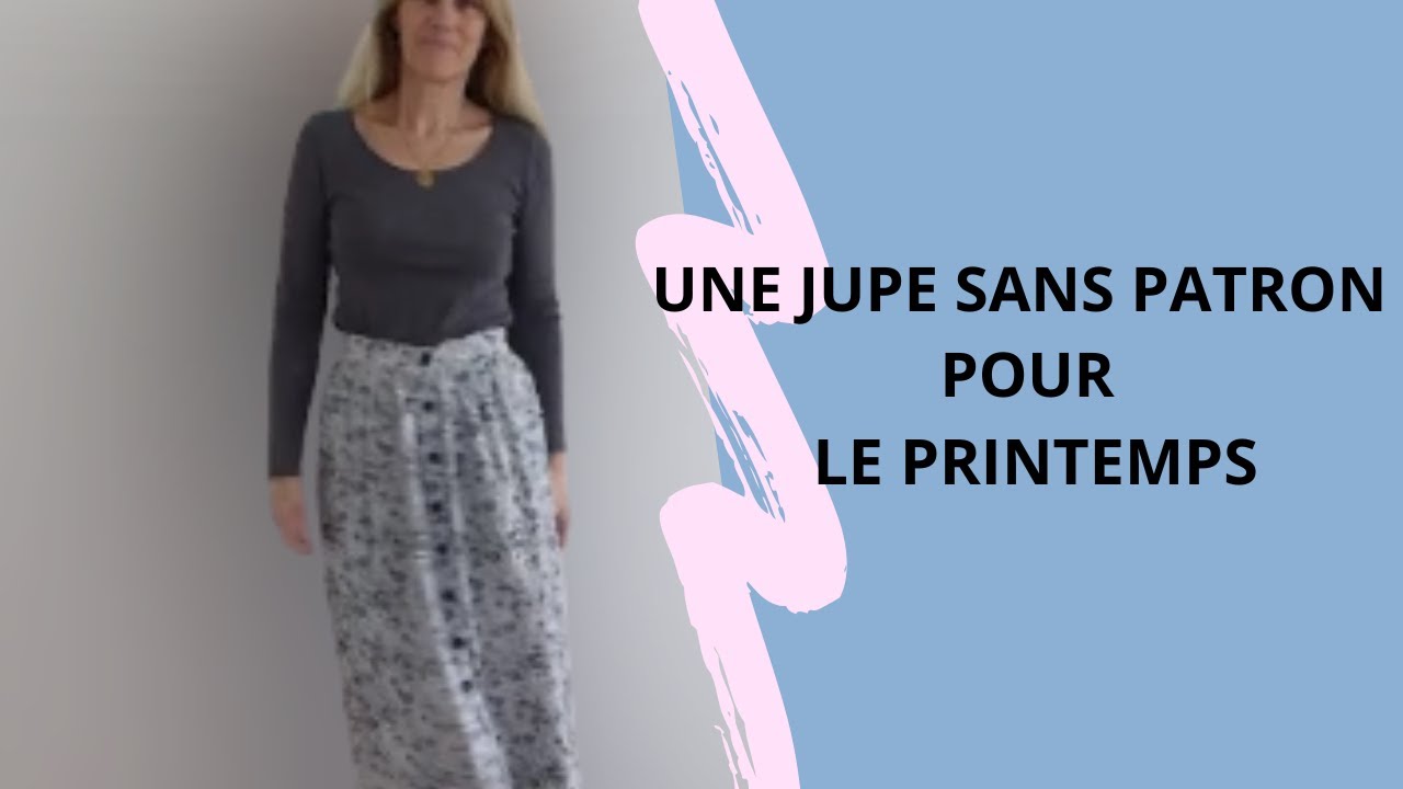 Une jupe longue pour le printemps sans patron