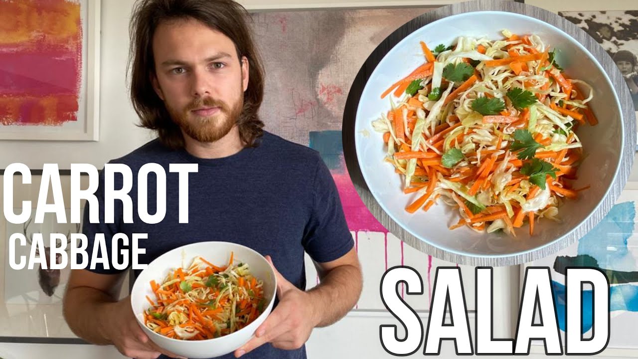 CABBAGE CARROT SALAD |3 min Cabbage Salad| Quick & Easy Healthy Cabbage Salad recipe for weight loss